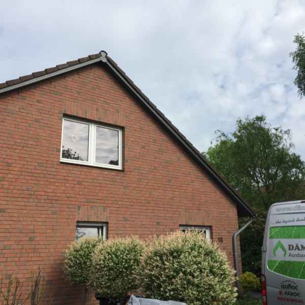 Ungedämmte Klinkerfassade.