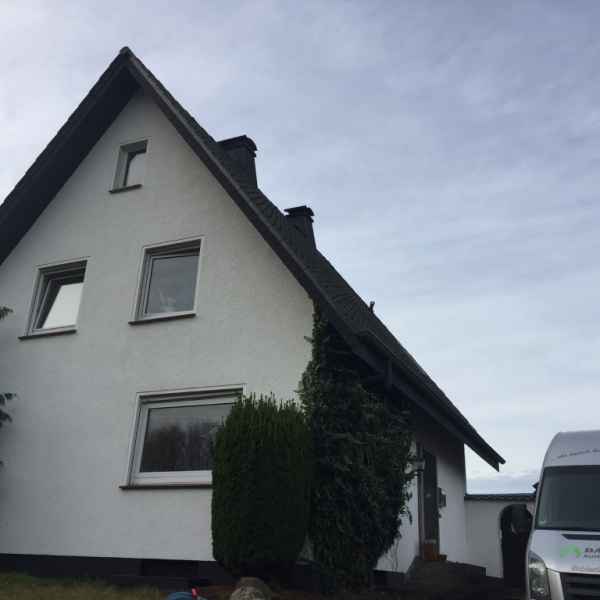 Zweischaliges Mauerwerk im Einfamilienhaus.