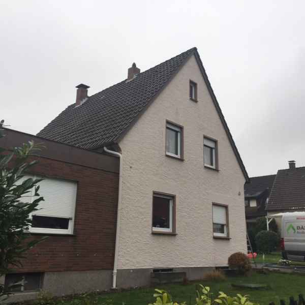 Ein Einfamilienhaus mit EPS-Granulat WLG 033 gedämmt.