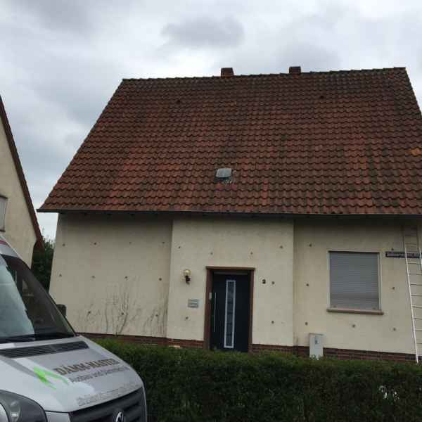 Kerndämmung mit Einblasdämmstoff Knauf Supafil WLG 035.