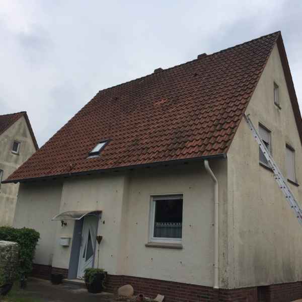 Gedämmte Außenwand mit Glaswolle WLG 035.