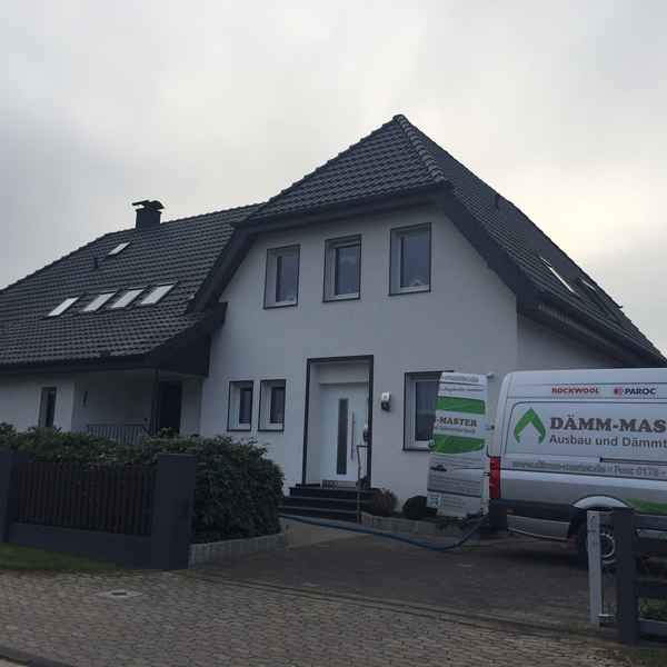 Ungedämmte Aussenwand eines Einfamilienhauses.