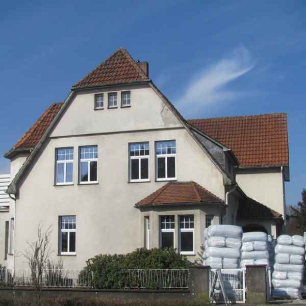 Zweischaliges Mauerwerk mit H2Wall gedämmt.