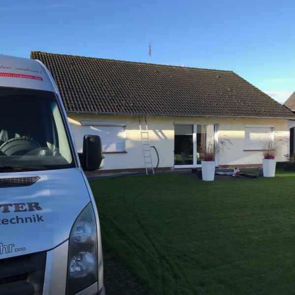 Einfamilienhaus mit kalter oberster Geschossdecke.